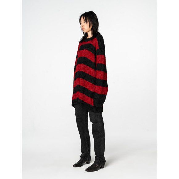 SS/AW03 Striped Grunge Knit Sweater - Picture 4 of 6